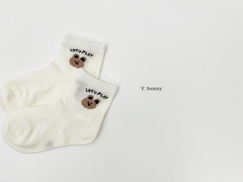 V Bunny - Korean Children Fashion - #Kfashion4kids - Good Day Bear Socks Set - 5