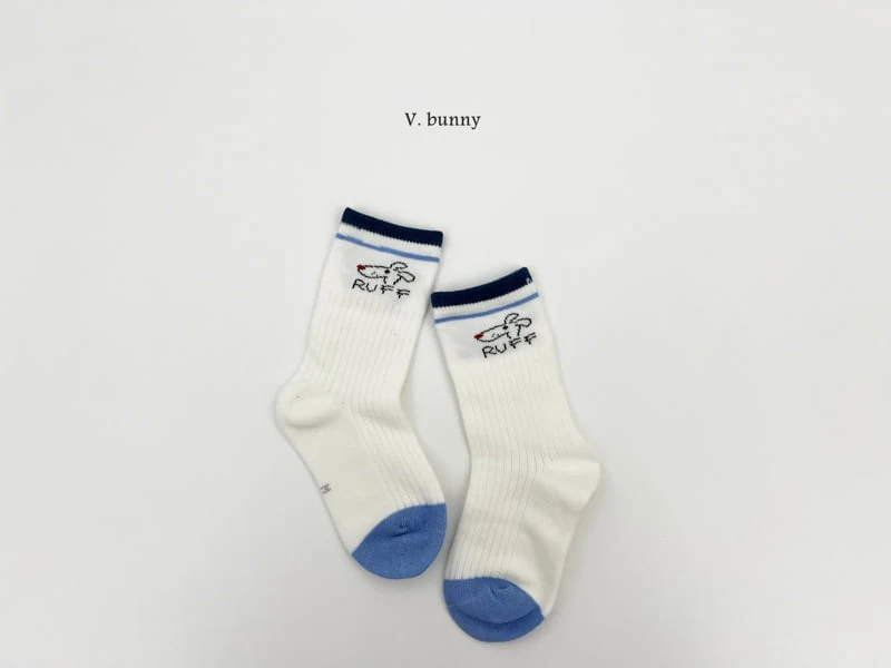 V Bunny - Korean Children Fashion - #childofig - Week Puff Socks Set - 6