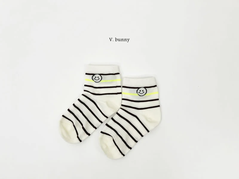 V Bunny - Korean Children Fashion - #stylishchildhood - Round Socks Set - 4