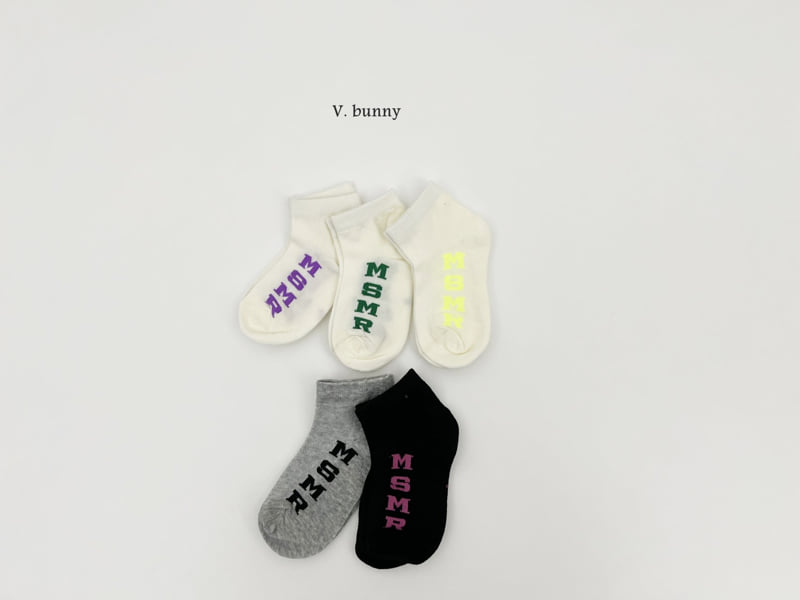 V Bunny - Korean Children Fashion - #childrensboutique - MS Socks Set - 3