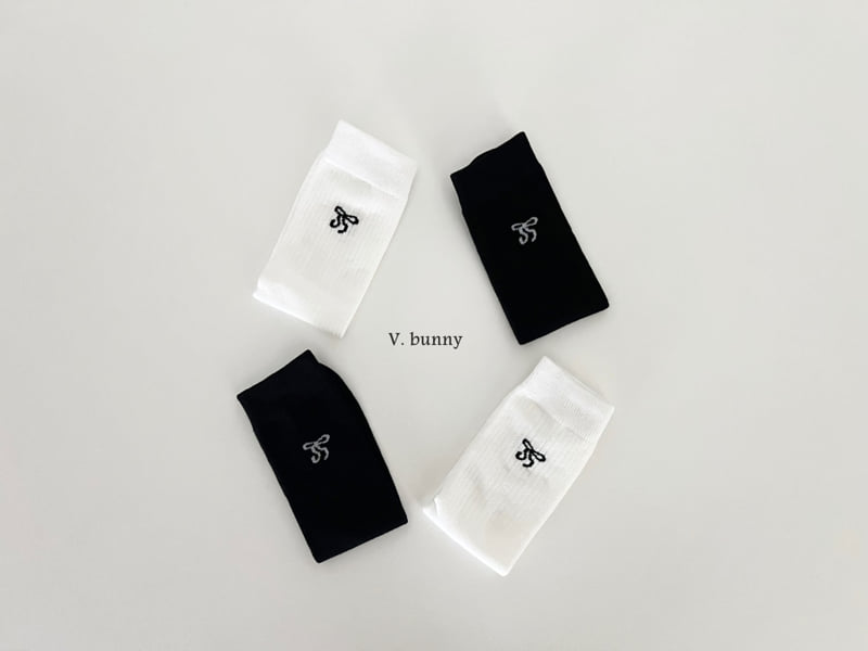 V Bunny - Korean Children Fashion - #childrensboutique - Double Bone Sock Set - 10
