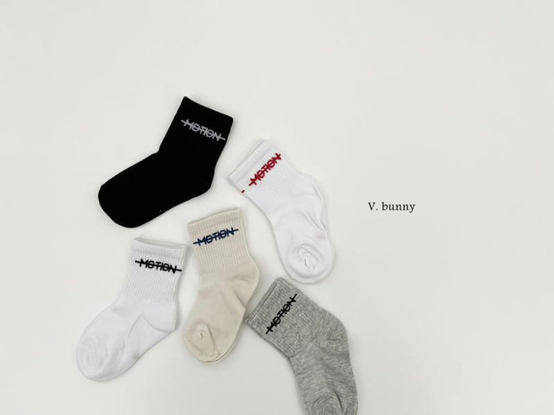 V Bunny - Korean Children Fashion - #designkidswear - Motion Socks Set - 9