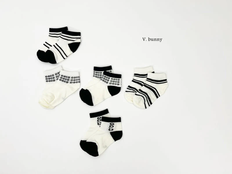 V Bunny - Korean Children Fashion - #designkidswear - Goddy Socks Set - 9