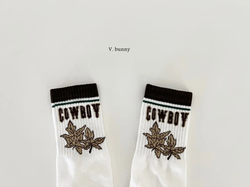 V Bunny - Korean Children Fashion - #designkidswear - Cowboy Socks Set - 7