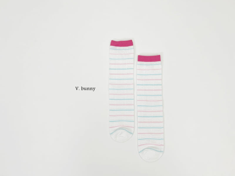 V Bunny - Korean Children Fashion - #designkidswear - Tosuni Sock Set - 5