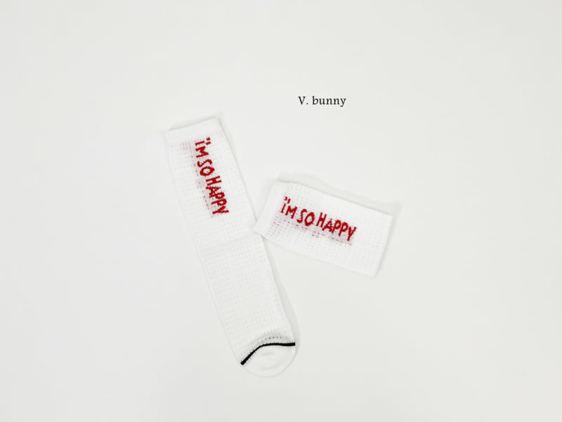 V Bunny - Korean Children Fashion - #designkidswear - So Happy Socks Set - 5