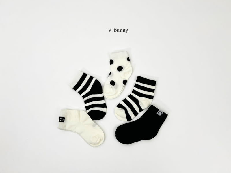 V Bunny - Korean Children Fashion - #designkidswear - Mix Socks Set - 2