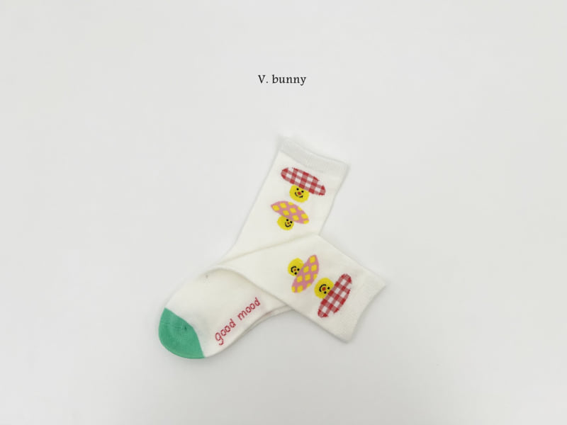 V Bunny - Korean Children Fashion - #designkidswear - Mushroom Socks Set - 4