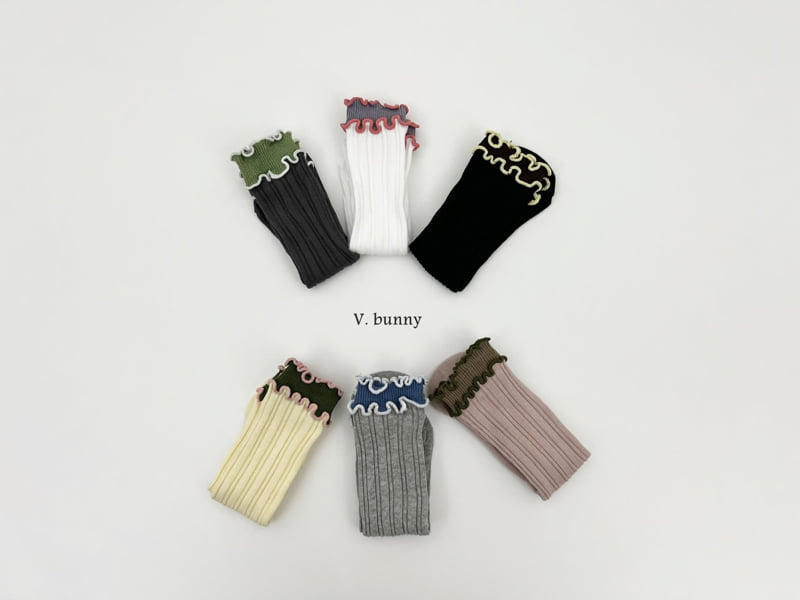 V Bunny - Korean Children Fashion - #discoveringself - Wave Socks Set - 2