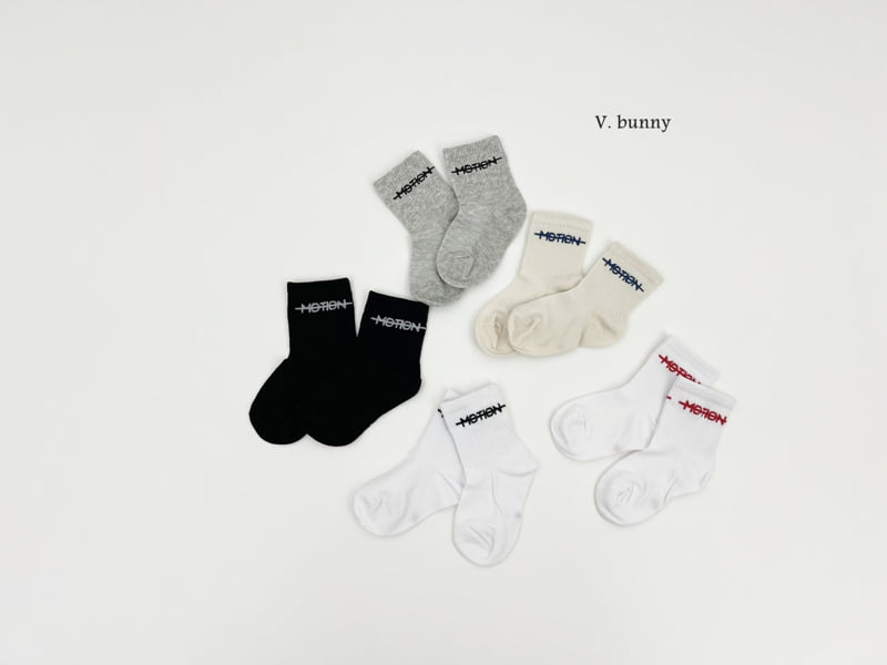 V Bunny - Korean Children Fashion - #discoveringself - Motion Socks Set - 10
