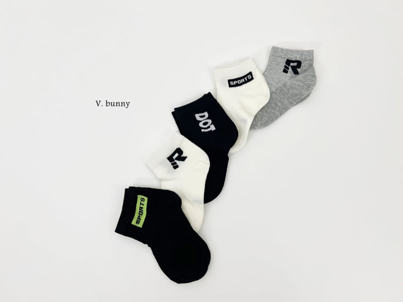 V Bunny - Korean Children Fashion - #discoveringself - DOT Socks Set - 3