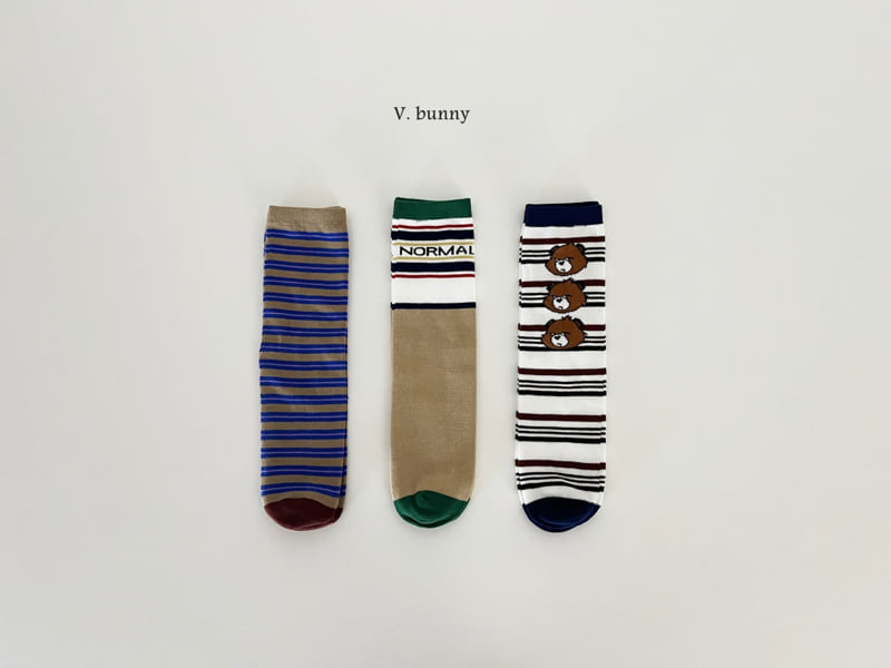 V Bunny - Korean Children Fashion - #discoveringself - Normal Socks Set