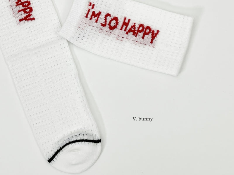 V Bunny - Korean Children Fashion - #discoveringself - So Happy Socks Set - 6
