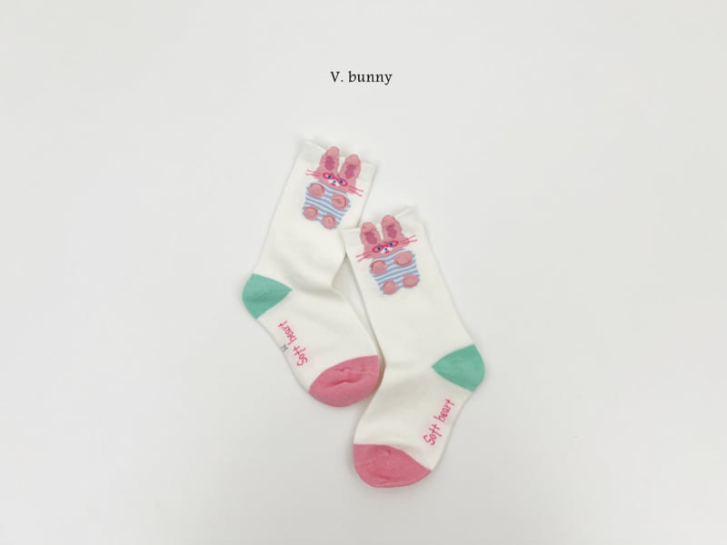 V Bunny - Korean Children Fashion - #fashionkids - Mushroom Socks Set - 5