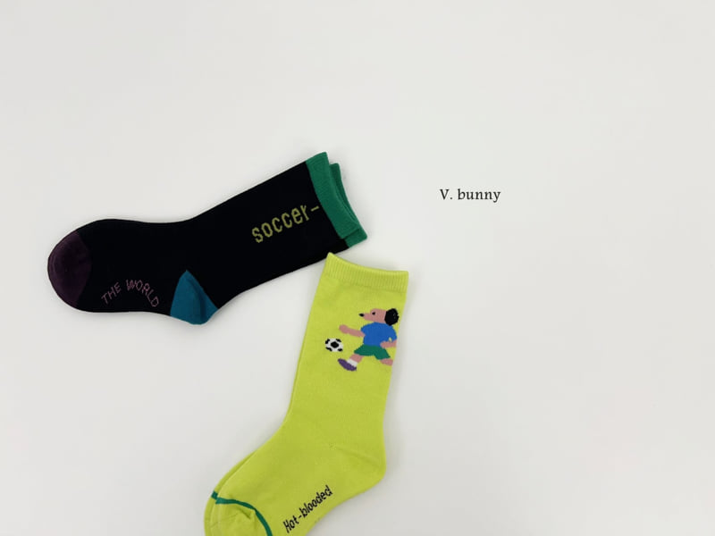 V Bunny - Korean Children Fashion - #fashionkids - Baseball Socks Set - 9