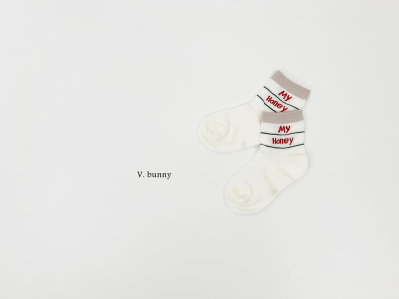 V Bunny - Korean Children Fashion - #fashionkids - Honey Socks Set - 6