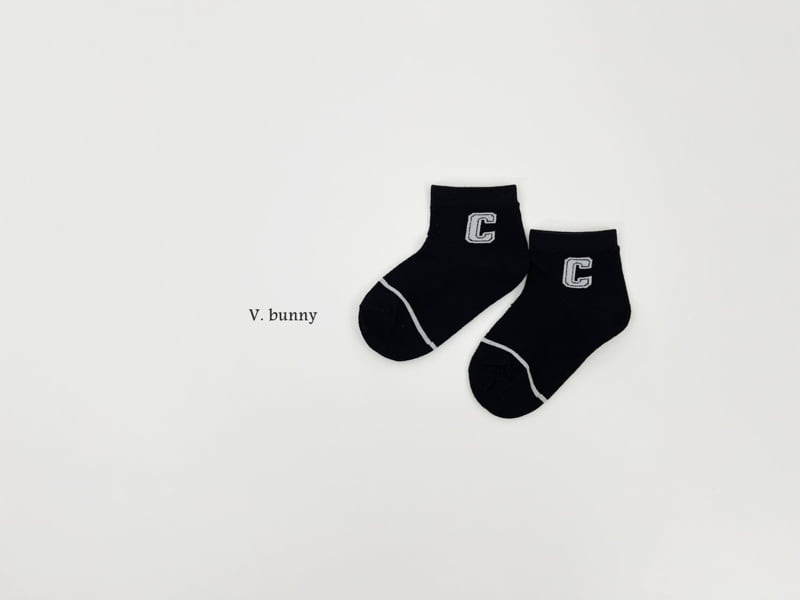 V Bunny - Korean Children Fashion - #fashionkids - Initial Socks Set - 5