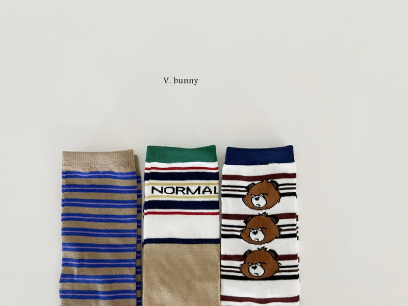 V Bunny - Korean Children Fashion - #fashionkids - Normal Socks Set - 2