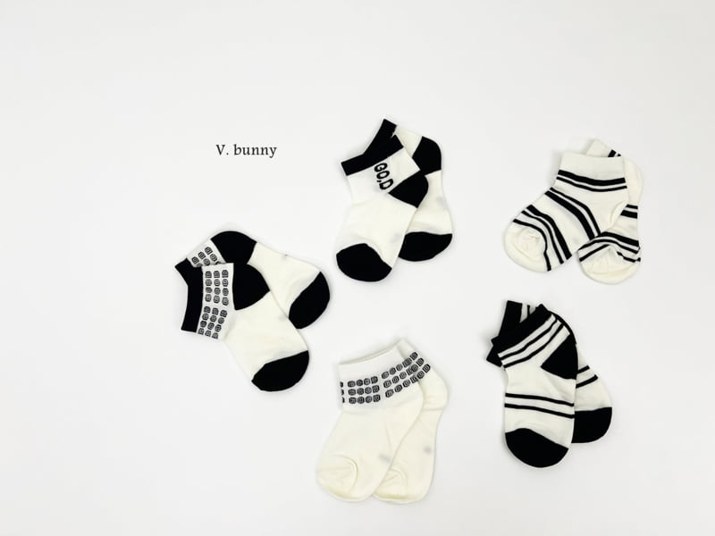 V Bunny - Korean Children Fashion - #fashionkids - Goddy Socks Set - 11