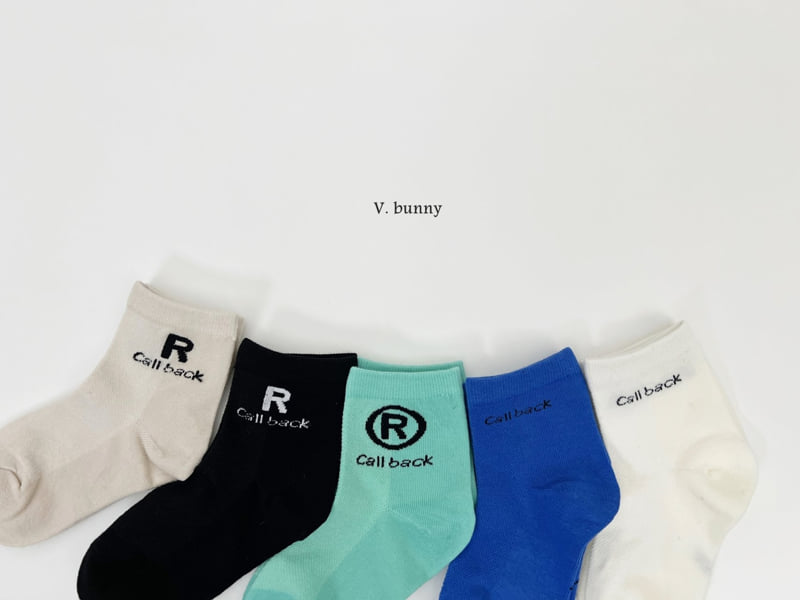 V Bunny - Korean Children Fashion - #fashionkids - Callback Socks Set - 10