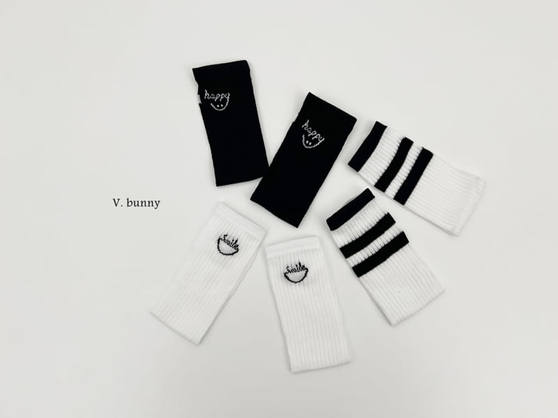 V Bunny - Korean Children Fashion - #kidsshorts - Happy Smile Socks Set (set of 3) - 5