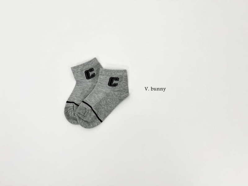 V Bunny - Korean Children Fashion - #kidsshorts - Initial Socks Set - 6