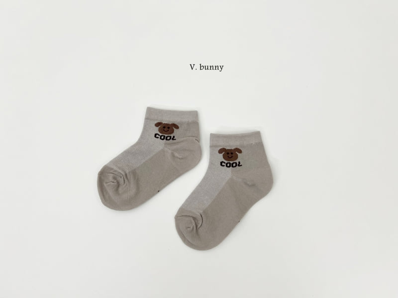 V Bunny - Korean Children Fashion - #kidsshorts - Cool Dog Socks Set - 6