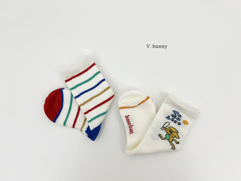 V Bunny - Korean Children Fashion - #kidsstore - To Do Socks Set - 8