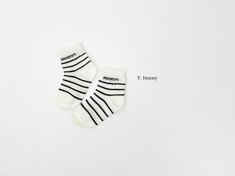 V Bunny - Korean Children Fashion - #kidsstore - String Flower Socks Set - 8