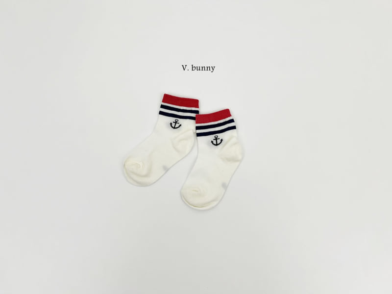 V Bunny - Korean Children Fashion - #kidsstore - Marine Boy Socks Set - 4