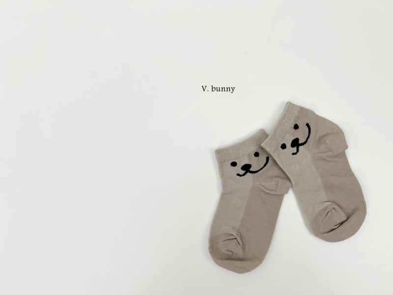 V Bunny - Korean Children Fashion - #kidzfashiontrend - Hat Bear Socks Set - 7