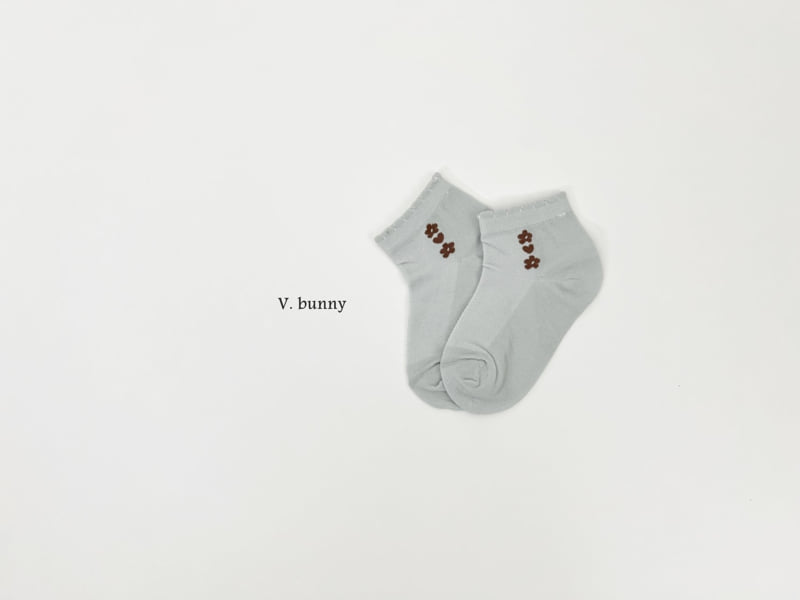 V Bunny - Korean Children Fashion - #kidsstore - Flower Heart Socks Set - 4