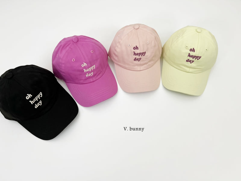 V Bunny - Korean Children Fashion - #kidzfashiontrend - Happy Day Cap - 12