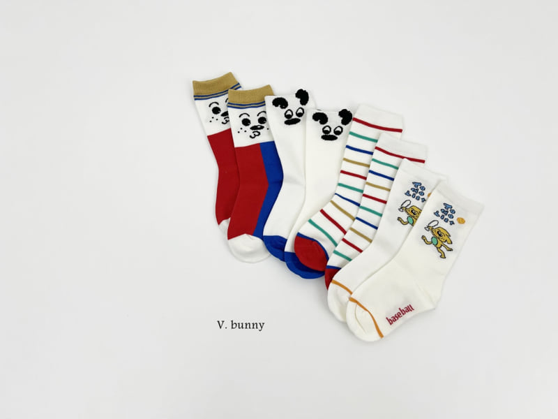 V Bunny - Korean Children Fashion - #littlefashionista - To Do Socks Set - 11