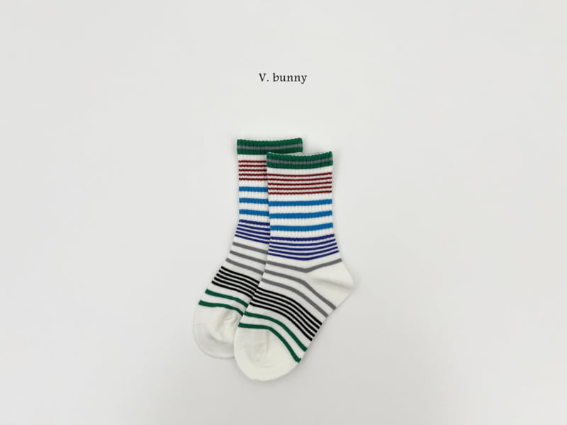 V Bunny - Korean Children Fashion - #littlefashionista - Line R Socks Set - 3