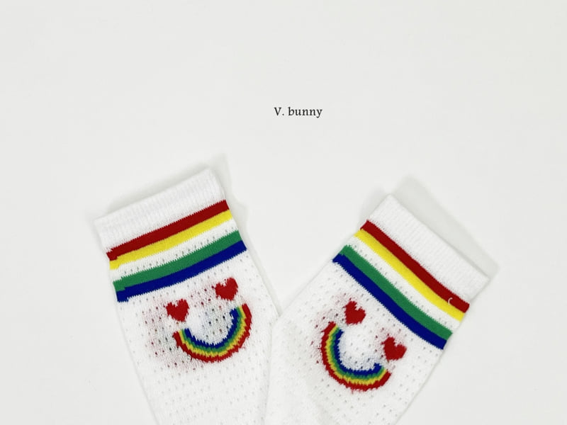 V Bunny - Korean Children Fashion - #Kfashion4kids - Rainbow Polka Dots Socks Set - 4