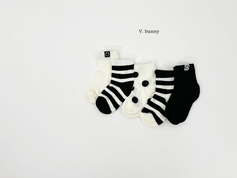V Bunny - Korean Children Fashion - #littlefashionista - Mix Socks Set - 9