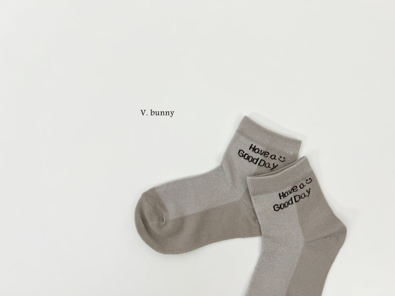 V Bunny - Korean Children Fashion - #littlefashionista - Good Day Bear Socks Set - 6