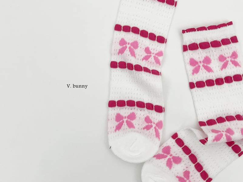 V Bunny - Korean Children Fashion - #magicofchildhood - Pretty Socks Set (set of 3) - 9