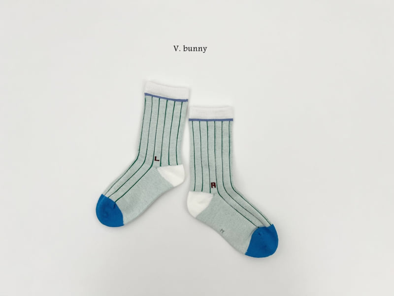V Bunny - Korean Children Fashion - #littlefashionista - Line R Socks Set - 4