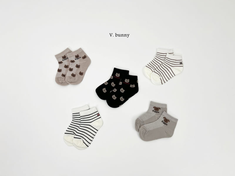 V Bunny - Korean Children Fashion - #magicofchildhood - Cool Dog Socks Set - 11