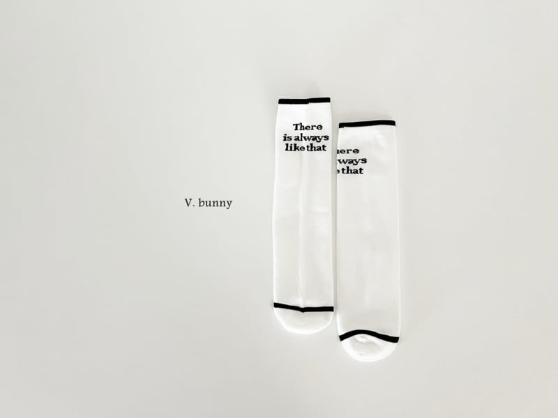 V Bunny - Korean Children Fashion - #magicofchildhood - Stripe A Sock Set - 8