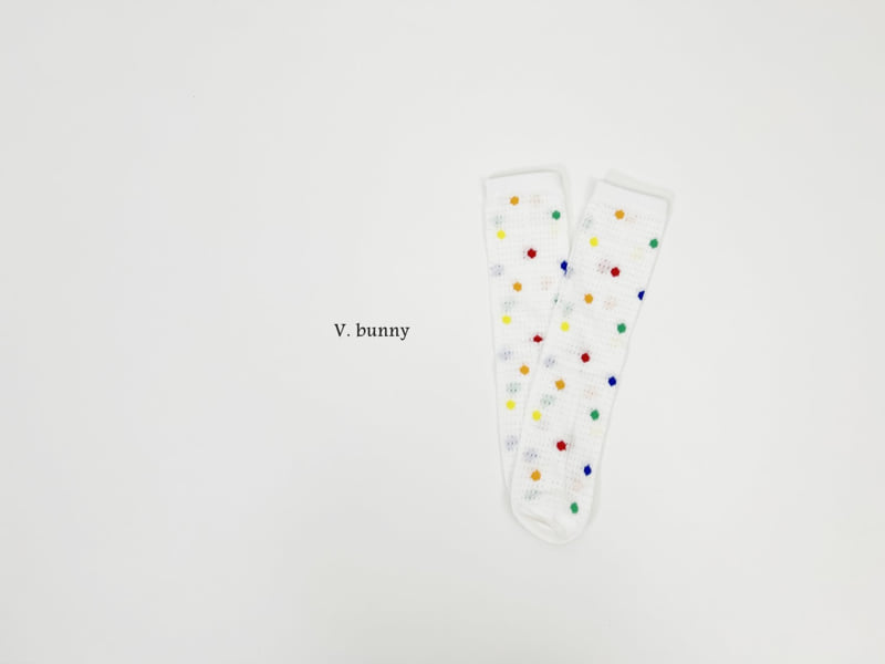 V Bunny - Korean Children Fashion - #magicofchildhood - Rainbow Polka Dots Socks Set - 5