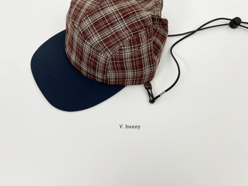 V Bunny - Korean Children Fashion - #magicofchildhood - Checked Camping Cap - 6