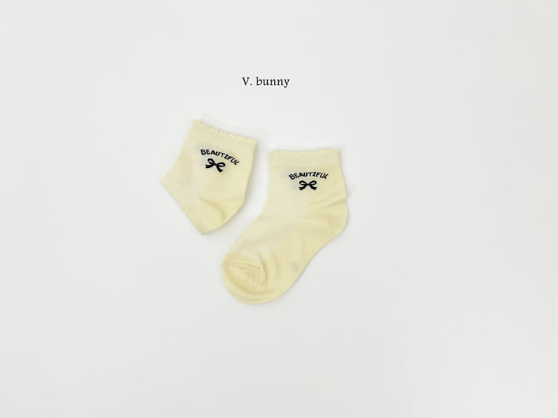 V Bunny - Korean Children Fashion - #magicofchildhood - Mimi Ribbon Socks Set - 5