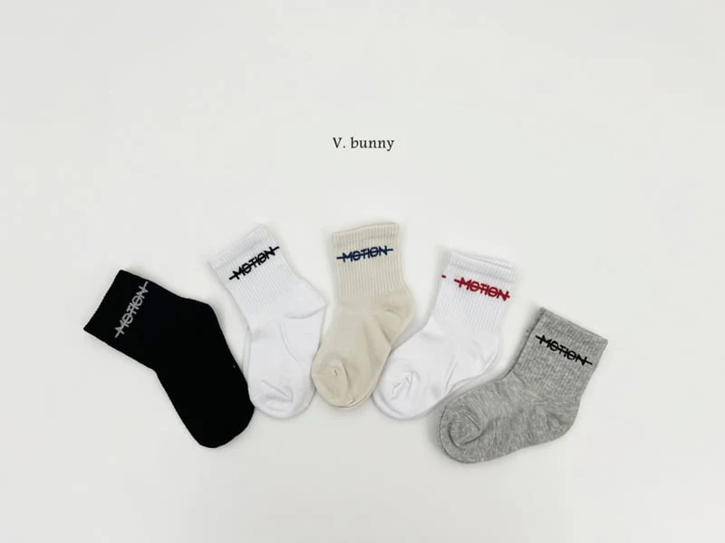 V Bunny - Korean Children Fashion - #minifashionista - Motion Socks Set - 2