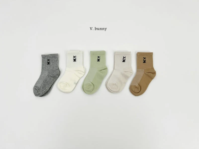 V Bunny - Korean Children Fashion - #minifashionista - My Socks Set