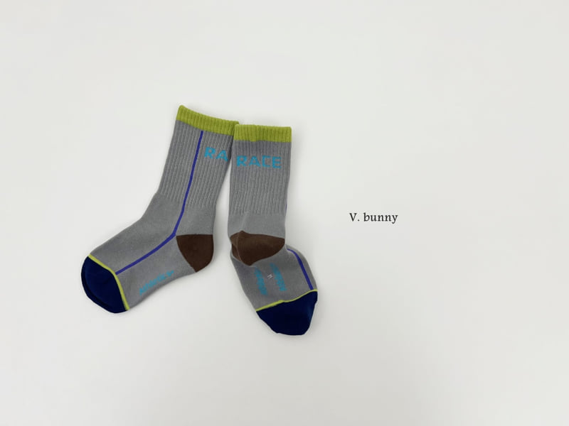 V Bunny - Korean Children Fashion - #minifashionista - Line R Socks Set - 5