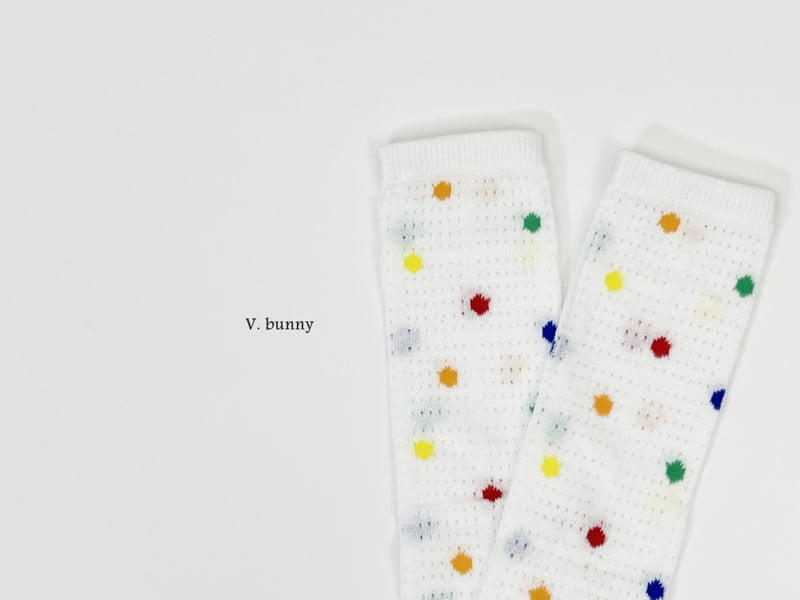 V Bunny - Korean Children Fashion - #minifashionista - Rainbow Polka Dots Socks Set - 6