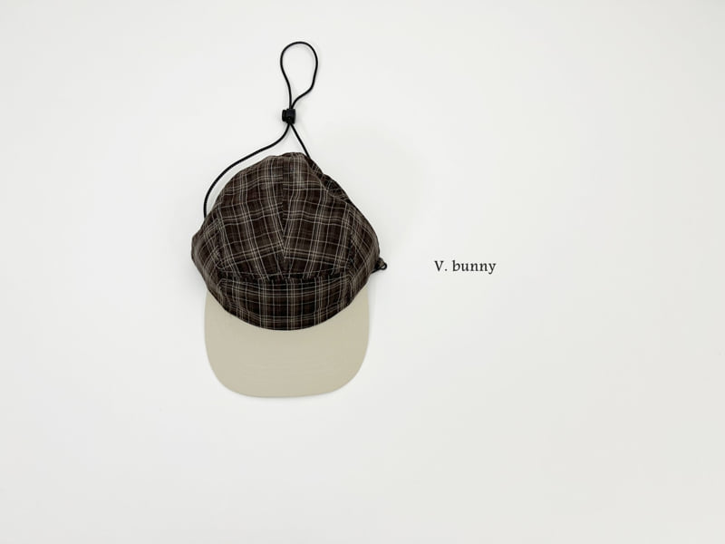 V Bunny - Korean Children Fashion - #minifashionista - Checked Camping Cap - 7